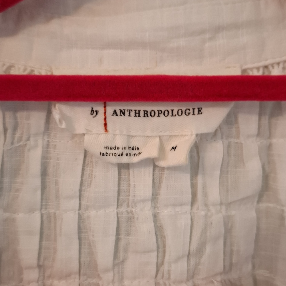 Anthopology sz M, Victorian, button down lace blouse. - Picture 2 of 10